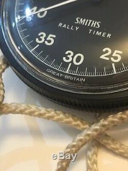 Vintage Smiths Rally Stopwatch / Timer / Watch & Dashboard Clip / Holder /box