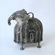 Vintage Solid Brass Elephant Trinket Box Figurine Elephant Decorative Box