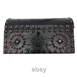 Vintage Spanish Dome Studded Leather Box