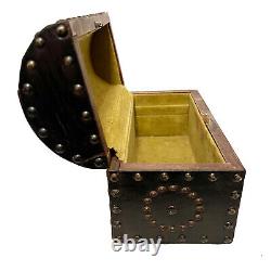 Vintage Spanish Dome Studded Leather Box