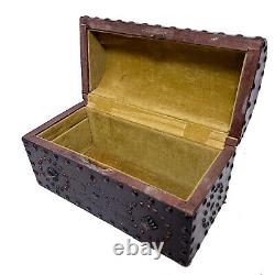 Vintage Spanish Dome Studded Leather Box