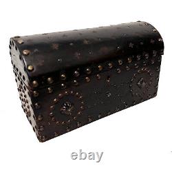 Vintage Spanish Dome Studded Leather Box