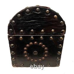 Vintage Spanish Dome Studded Leather Box