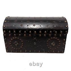 Vintage Spanish Dome Studded Leather Box