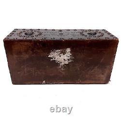 Vintage Spanish Dome Studded Leather Box