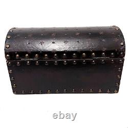 Vintage Spanish Dome Studded Leather Box