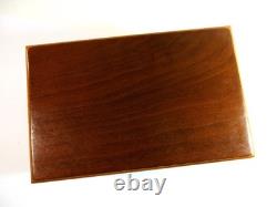 Vintage Stamper Kraft Solid Walnut Rubber Stamp Storage Box Refinished