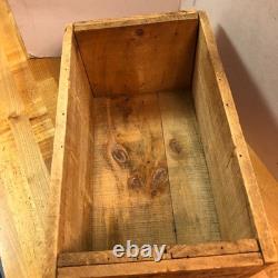 Vintage Stanely Hardware Wood Shipping Box Good Condition