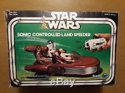 Vintage Star Wars 1977 Sonic Controlled Land Speeder With Box AFA