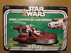 Vintage Star Wars 1977 Sonic Controlled Land Speeder With Box AFA