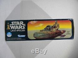 Vintage Star Wars ANH 1977 Land Speeder withBox, Luke/C-3PO Fully Functional