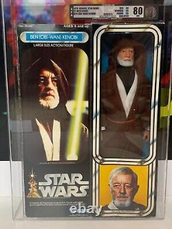 Vintage Star Wars Ben Obi-Wan Kenobi 12inch Kenner 1978 AFA 80 IN BOX QUALIFIED