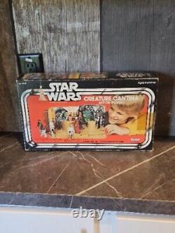 Vintage Star Wars Creature Cantina Playset Complete With Box & Extras Kenner 1979