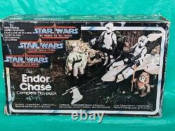 Vintage Star Wars ENDOR CHASE PLAYPACK w box UK Palitoy 1984 POTF