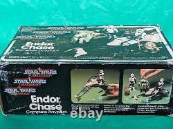 Vintage Star Wars ENDOR CHASE PLAYPACK w box UK Palitoy 1984 POTF