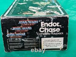 Vintage Star Wars ENDOR CHASE PLAYPACK w box UK Palitoy 1984 POTF