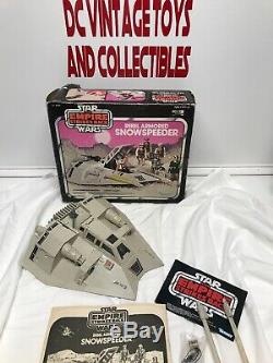 Vintage Star Wars ESB 1981 Snowspeeder Complete Working withBox Clean Kenner