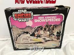 Vintage Star Wars ESB 1981 Snowspeeder Complete Working withBox Clean Kenner