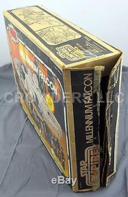 Vintage Star Wars ESB MILLENNIUM FALCON with BOX Kenner'79 + Chewy Han & Leia oop