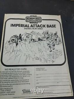 Vintage Star Wars Empire Strikes Back Imperial Attack Base W Box Instructions