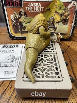 Vintage Star Wars Jabba The Hutt Playset 1983 Kenner ROTJ With Box