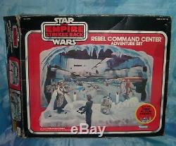 Vintage Star Wars REBEL COMMAND CENTER Playset Figures Box Luke R2-D2 Sears 1981
