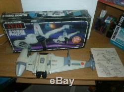 Vintage Star Wars ROTJ B-Wing Fighter in Original Box with Instructions