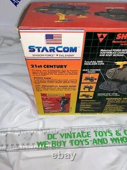 Vintage Starcom Shadow Raider vehicle Battlecron Star Com Factory Sealed box