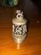 Vintage Sterling Silver Horses Mechanical Carousel Charm Or Trinket Box 95 Gram