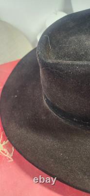 Vintage Stetson Short Brim Cowboy Hat Size 7.5 Original Box