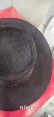 Vintage Stetson Short Brim Cowboy Hat Size 7.5 Original Box