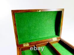 Vintage Storage/Jewelry Box+Tray-Stunning Floral Inlay! Refinished & Restored