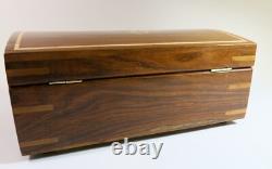 Vintage Storage/Jewelry Box+Tray-Stunning Floral Inlay! Refinished & Restored