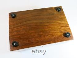 Vintage Storage/Jewelry Box+Tray-Stunning Floral Inlay! Refinished & Restored