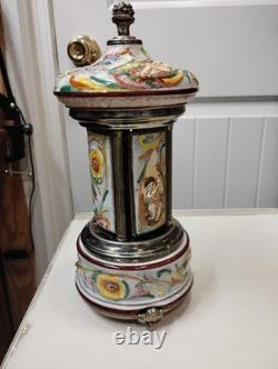 Vintage Swiss Reuge Dancing Ballerina Music Box Carousel Lipstick. Love Story