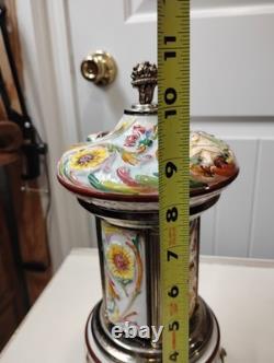 Vintage Swiss Reuge Dancing Ballerina Music Box Carousel Lipstick. Love Story