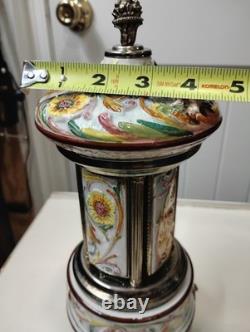 Vintage Swiss Reuge Dancing Ballerina Music Box Carousel Lipstick. Love Story