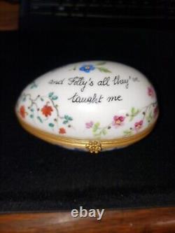 Vintage TIFFANY & CO PRIVATE STOCK LE TALLEC HAND PAINTED TRINKET BOX, FRANCE