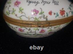 Vintage TIFFANY & CO PRIVATE STOCK LE TALLEC HAND PAINTED TRINKET BOX, FRANCE