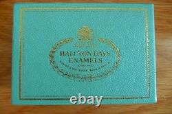 Vintage TIFFANY enamel Trinket Box Halcyon Days Vrai Amore Ne Se Change MINT Box