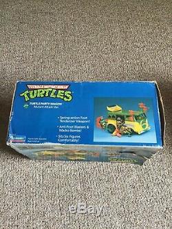 Vintage TMNT Ninja Turtles Van Party Wagon 1989 With Original Box