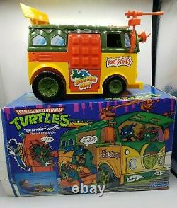 Vintage TMNT Ninja Turtles Van Party Wagon 1989 With Original Box and 2 bombs