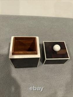 Vintage Tavola by Oggetti Brown decorative trinket box 6x 3