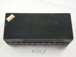 Vintage Tessellated Horn Dresser Box Silver Hinge Colombia Muriel Rudolph