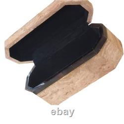 Vintage Tessellated Marble Stone Octagonal Box By Renoir Designs