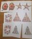 Vintage Tiffany & Co Andy Warhol Christmas Cards Set 10 Box Envelopes