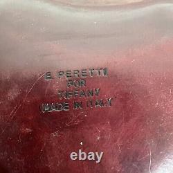 Vintage Tiffany & Co Leather Covered Heart Box by Elsa Peretti Burgundy