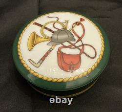 Vintage Tiffany & Co Limoges GDA Equestrian Trinket Box