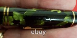 Vintage Tiku Green Marbled Rotring Drawing Pen Made In Germany Original Box