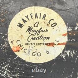 Vintage Tin Metal Recipe Box, Pink Elephants & Cocktails Very Rare, Lot #175